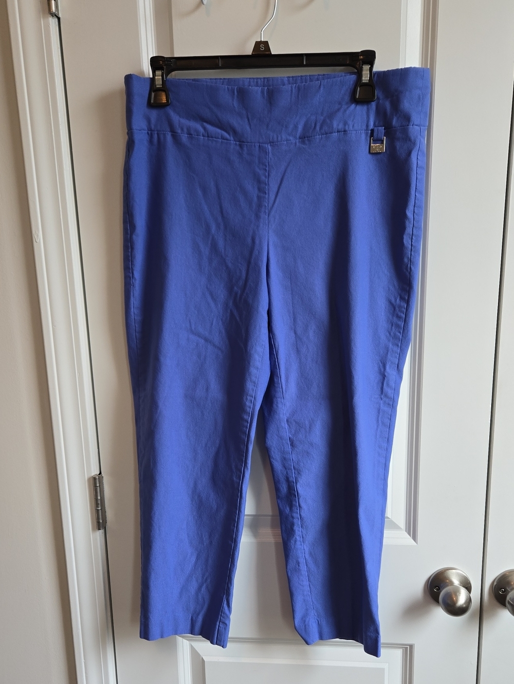 Rafaella Blue Capri Pull On Pants